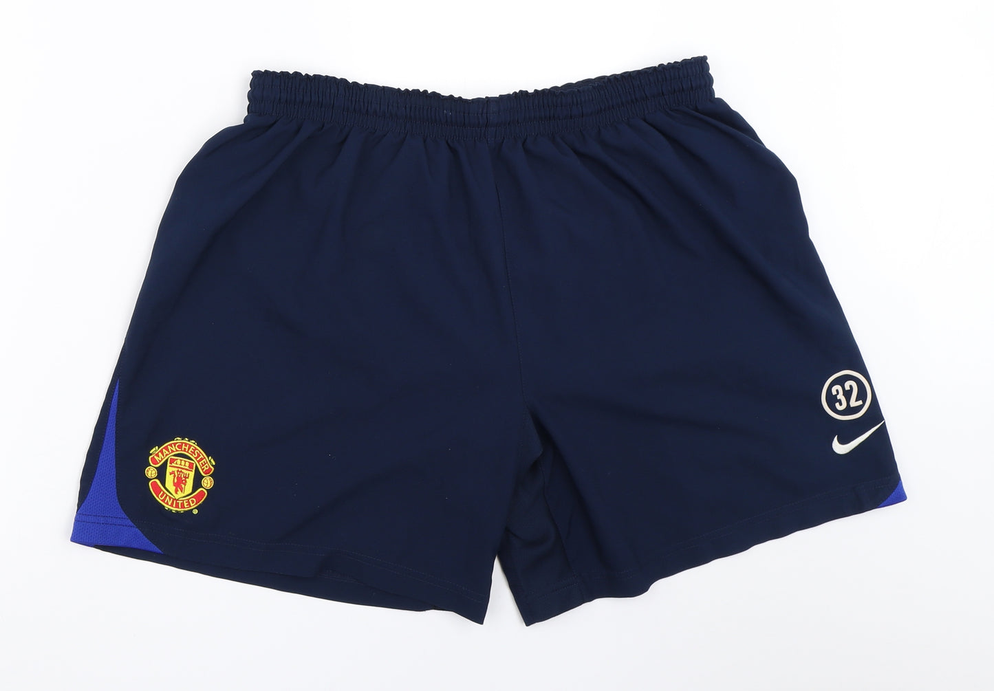 Nike Mens Blue   Sweat Shorts Size L - Manchester United Football club