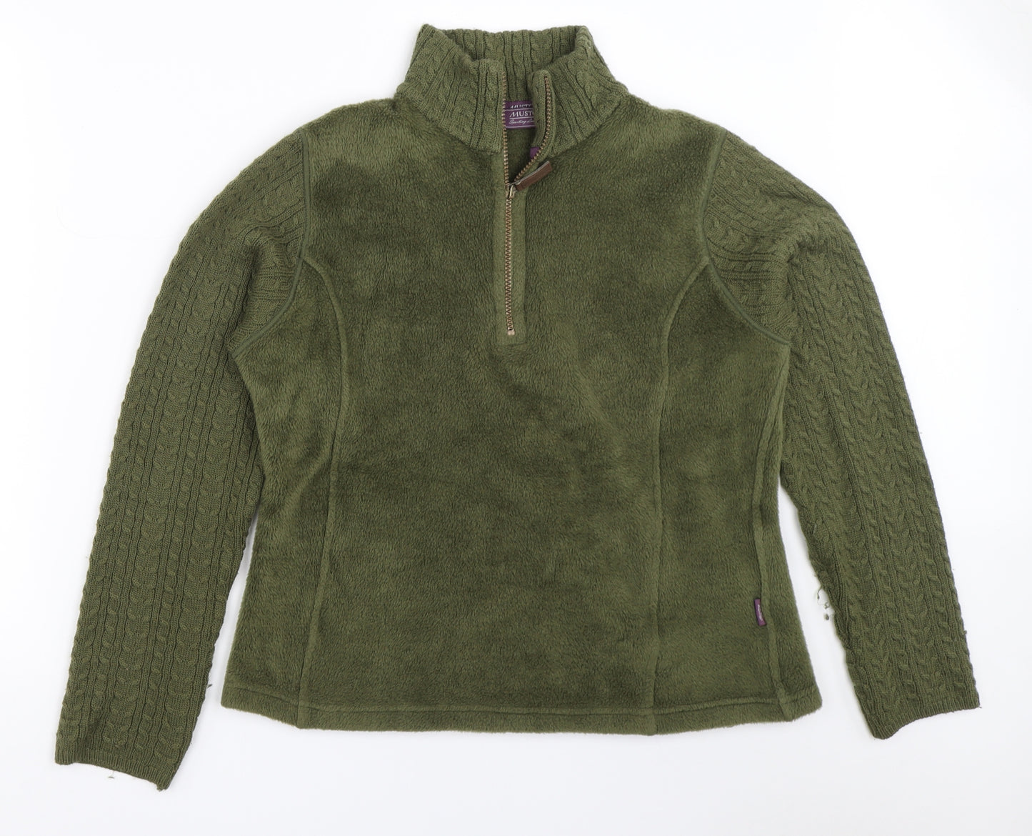 MUSTO Womens Green   Henley Jumper Size 12