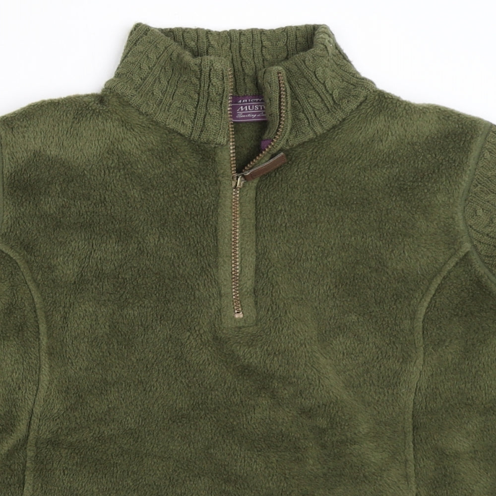 MUSTO Womens Green   Henley Jumper Size 12