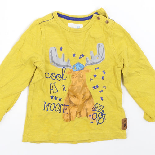 Mothercare Baby Yellow   Basic T-Shirt Size 12-18 Months