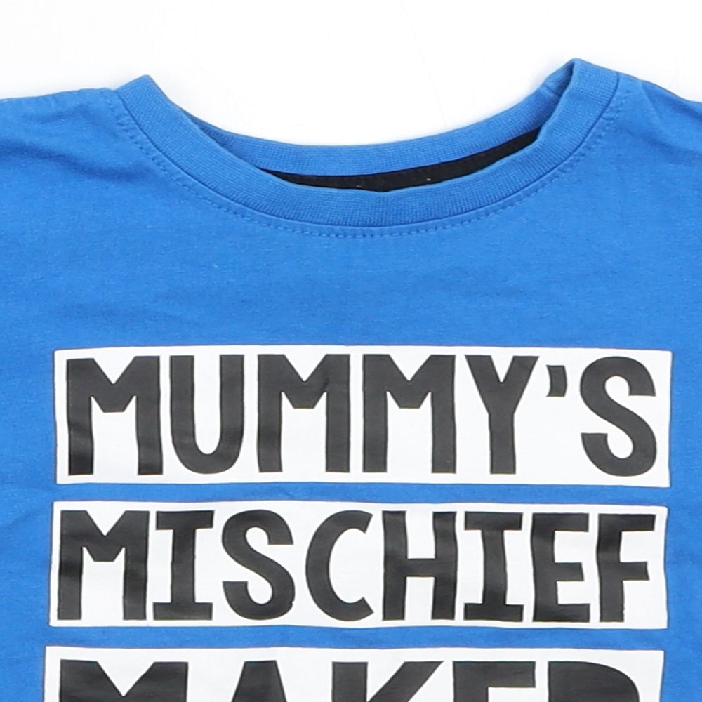 Primark Boys Blue   Basic T-Shirt Size 18-24 Months