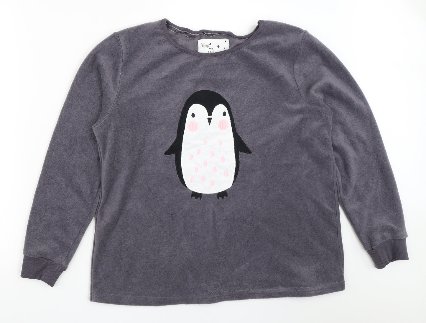 Debenhams Womens Grey Solid  Top Pyjama Top Size 14