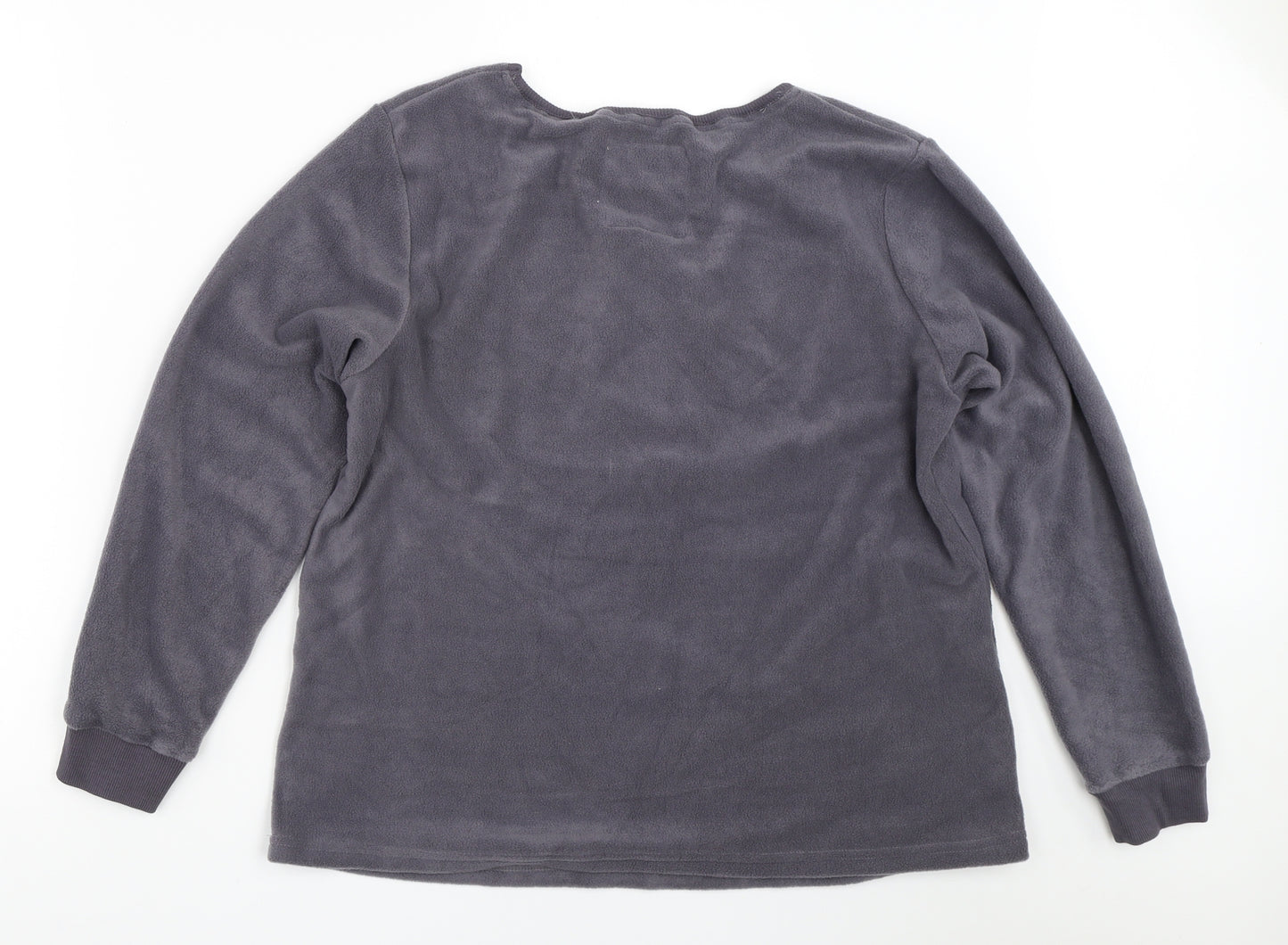 Debenhams Womens Grey Solid  Top Pyjama Top Size 14