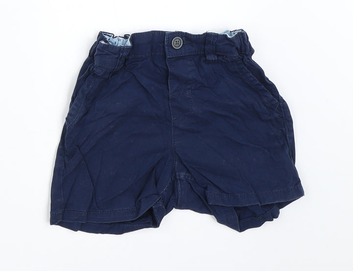 H&M Boys Blue Cropped Trousers Size 12-18 Months