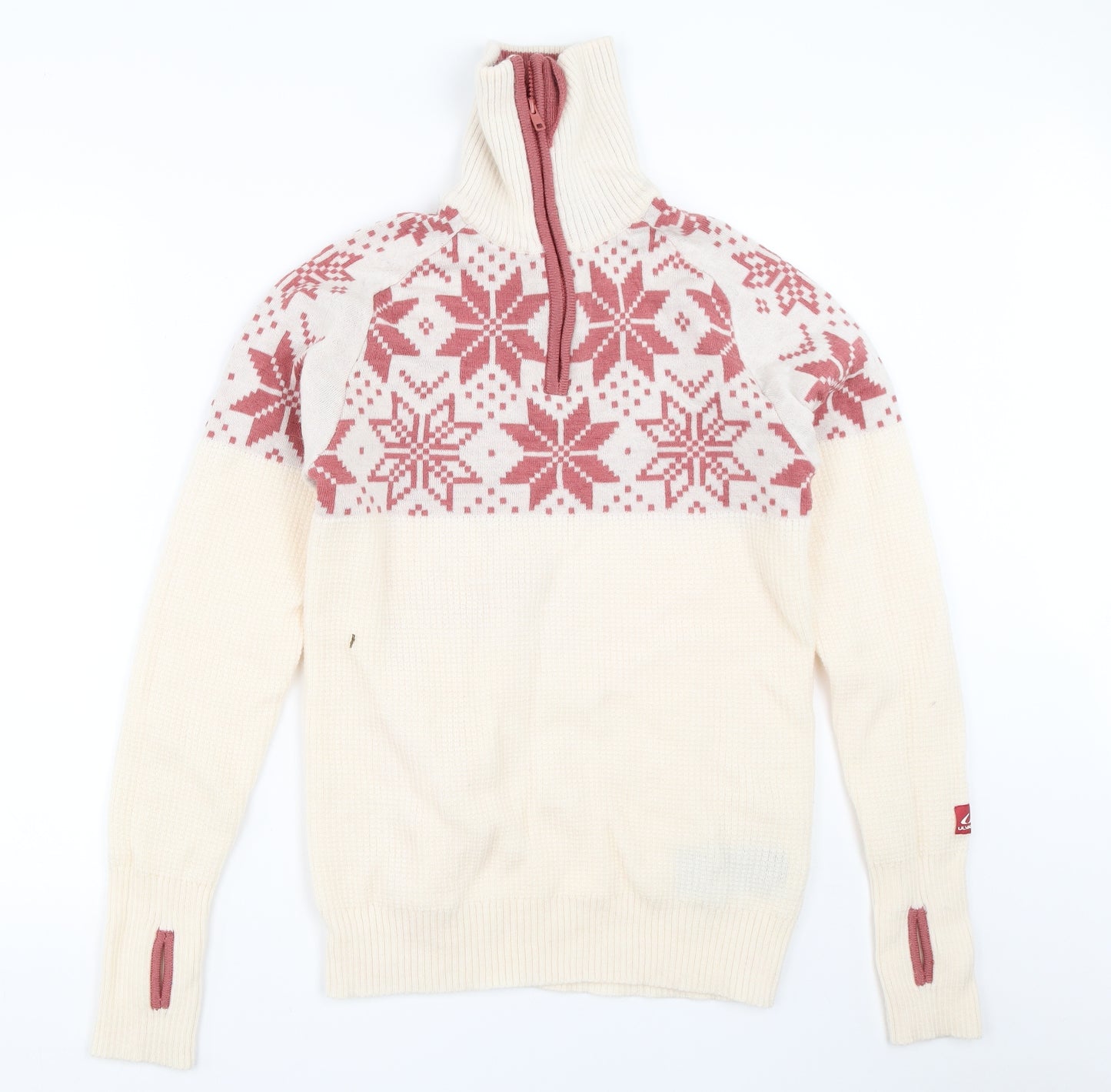 Ulvang Womens Ivory   Henley Jumper Size M