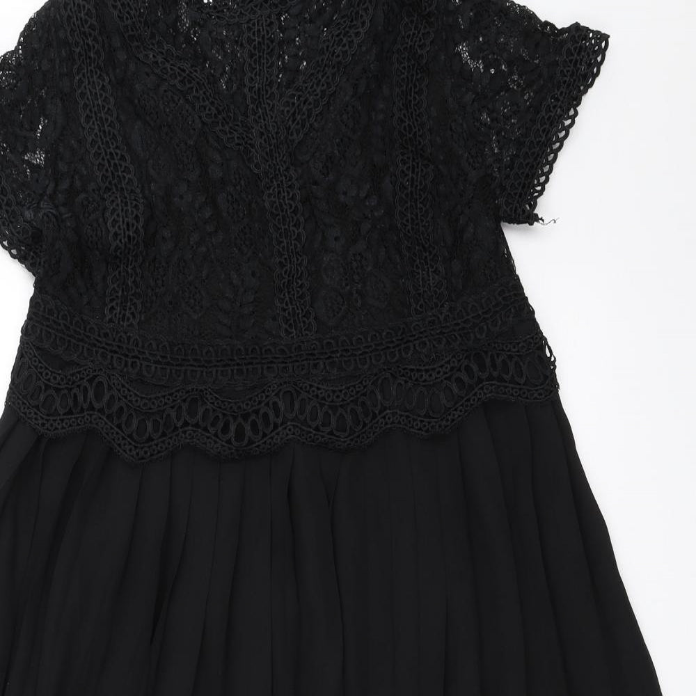 Bisou's Project Womens Black   Fit & Flare  Size L