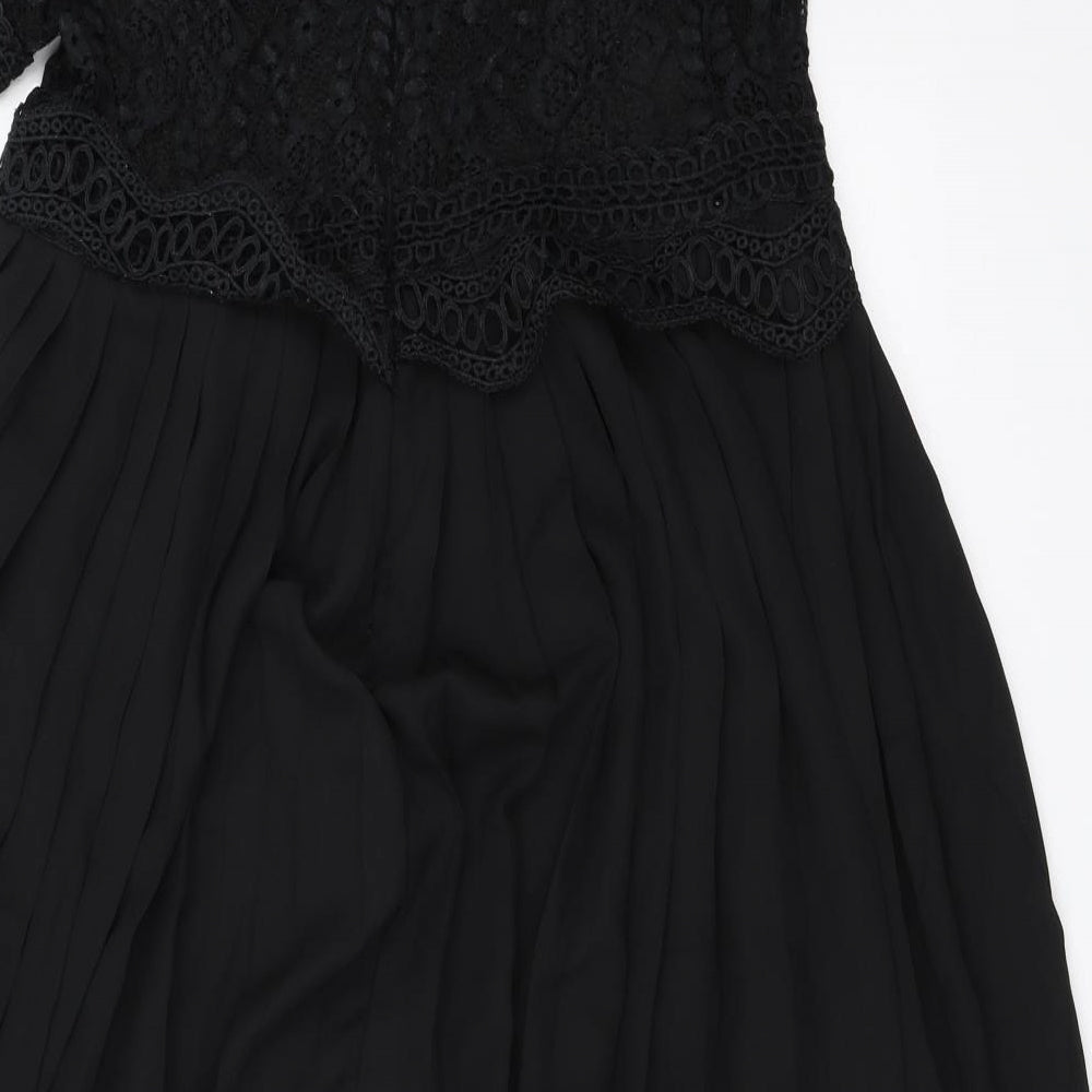 Bisou's Project Womens Black   Fit & Flare  Size L