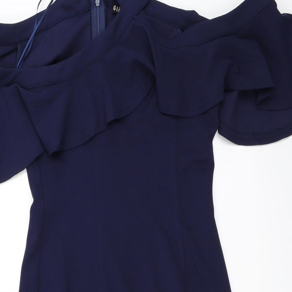 Girl In Mind Womens Blue   Bodycon  Size 10