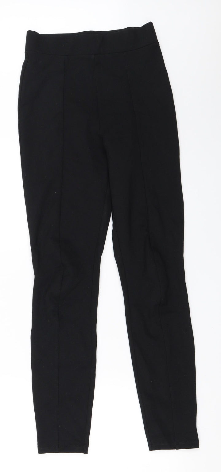Miss Selfridge Womens Black Capri Trousers Size 8 L20 in