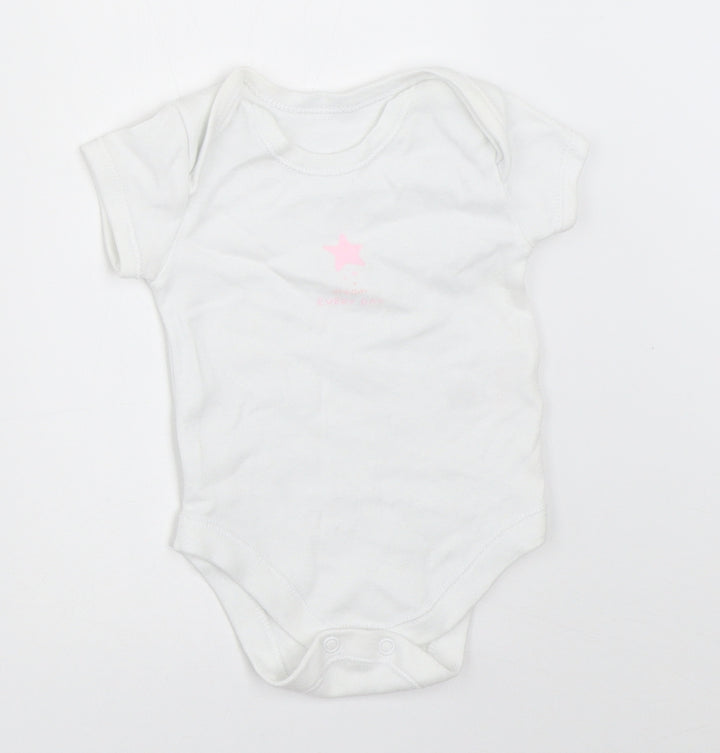 Primark Girls White Babygrow One-Piece Size 0-3 Months