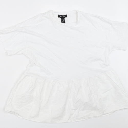 New Look Womens White   Basic T-Shirt Size 10