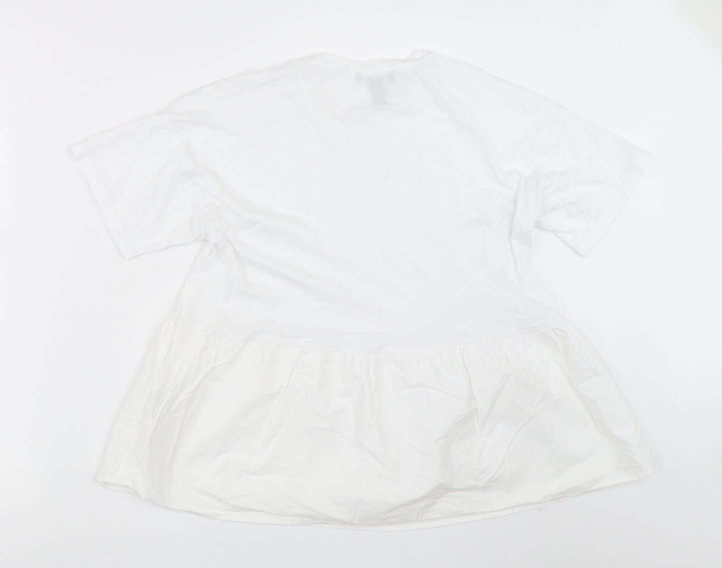 New Look Womens White   Basic T-Shirt Size 10