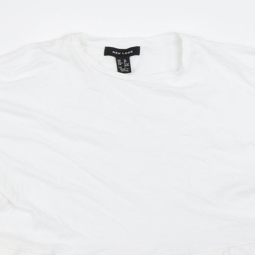 New Look Womens White   Basic T-Shirt Size 10