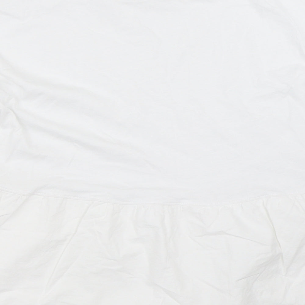 New Look Womens White   Basic T-Shirt Size 10