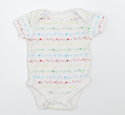 George Baby White   Babygrow One-Piece Size 0-3 Months