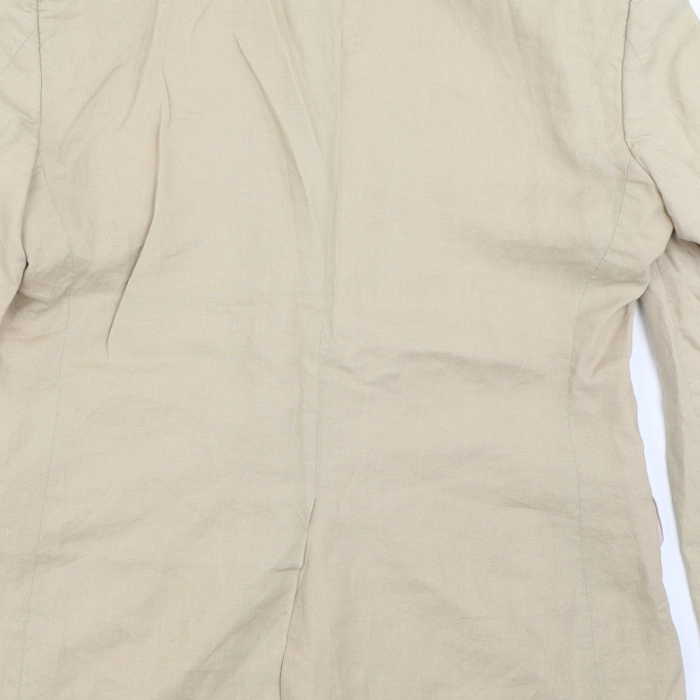 Duffer of St. George Mens Beige   Jacket Blazer Size 36