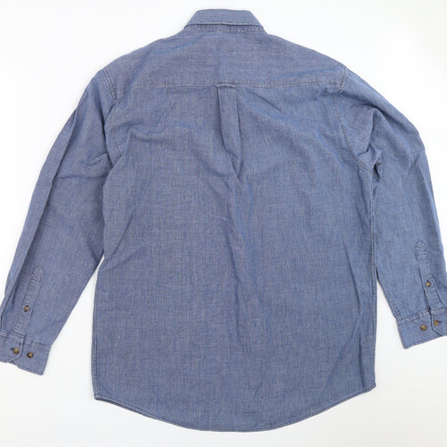 Universal Mens Blue    Button-Up Size M