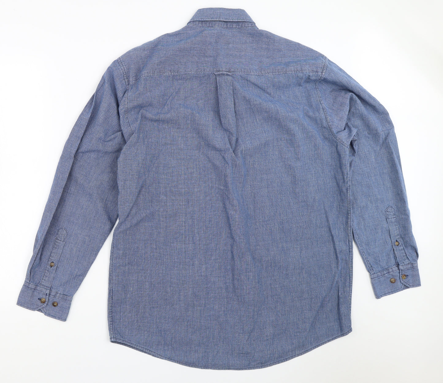 Universal Mens Blue    Button-Up Size M