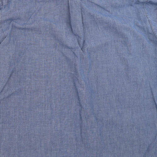 Universal Mens Blue    Button-Up Size M