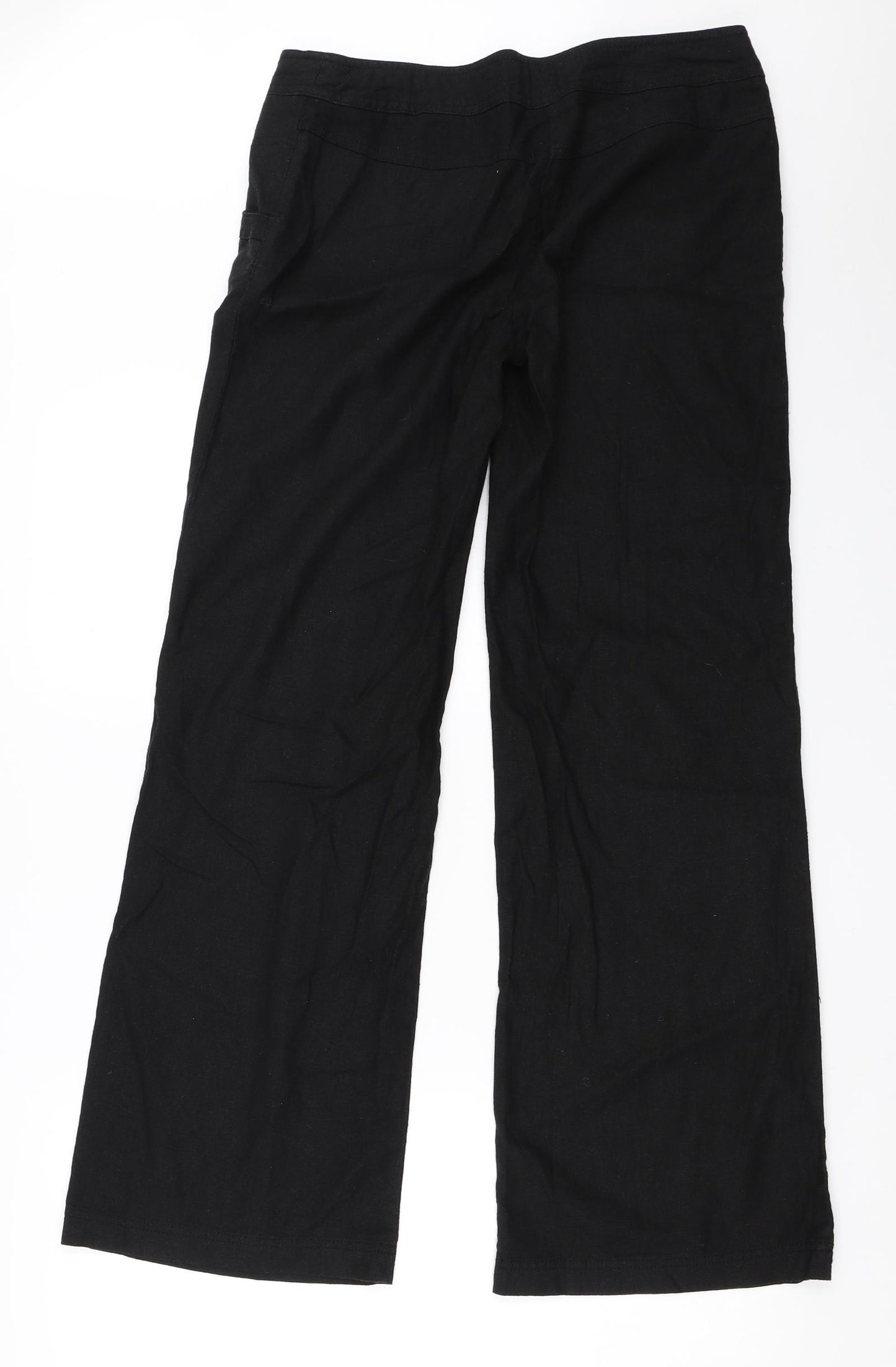 Papaya Womens Black   Trousers  Size 8 L30.5 in