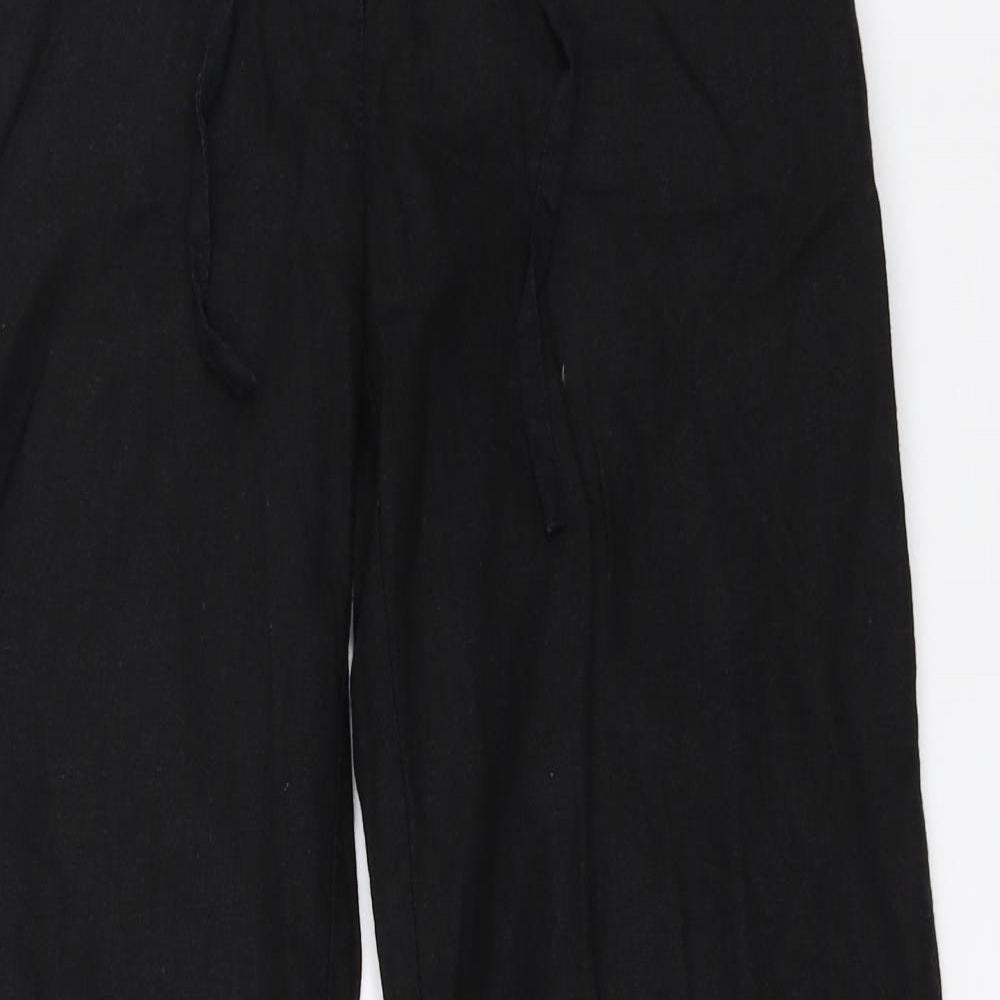 Papaya Womens Black   Trousers  Size 8 L30.5 in