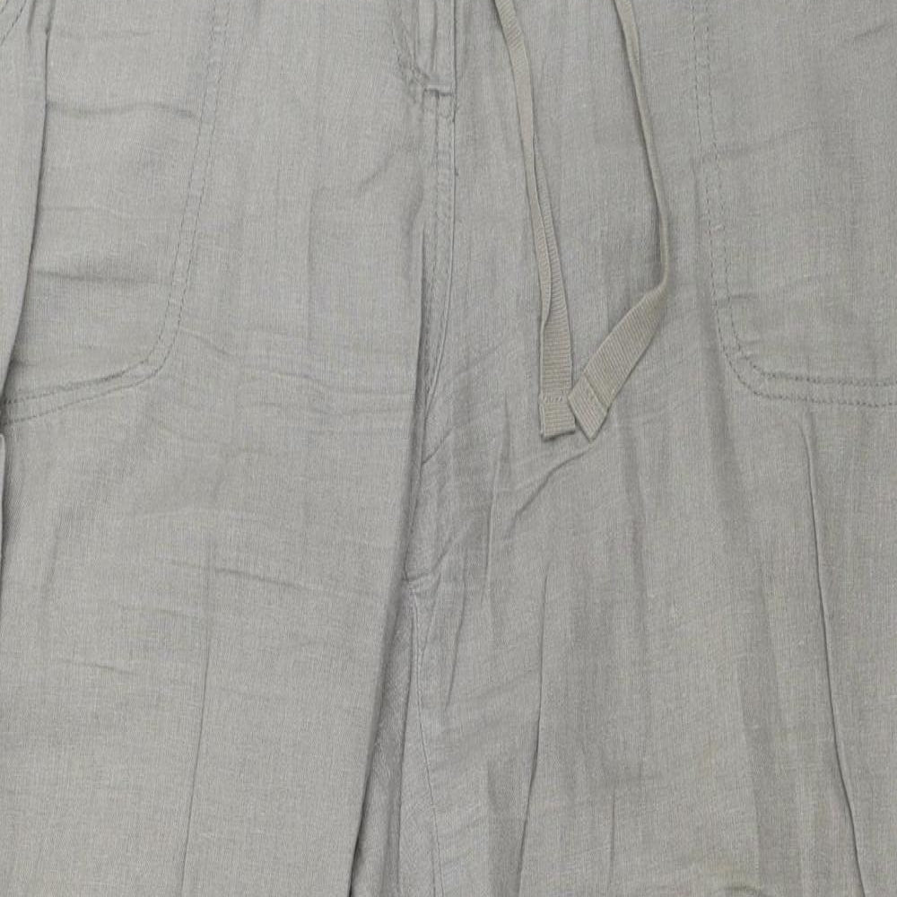 M&Co Womens Grey   Trousers  Size 16 L30 in