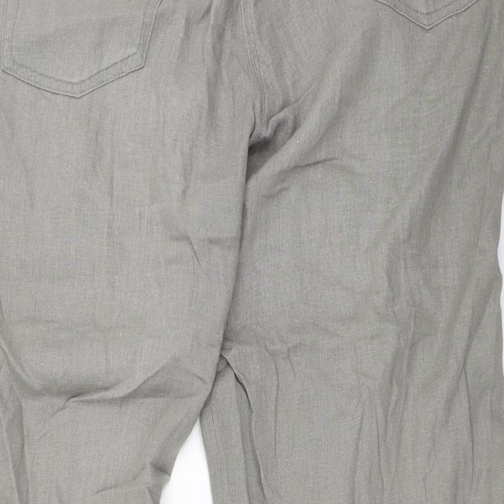 M&Co Womens Grey   Trousers  Size 16 L30 in