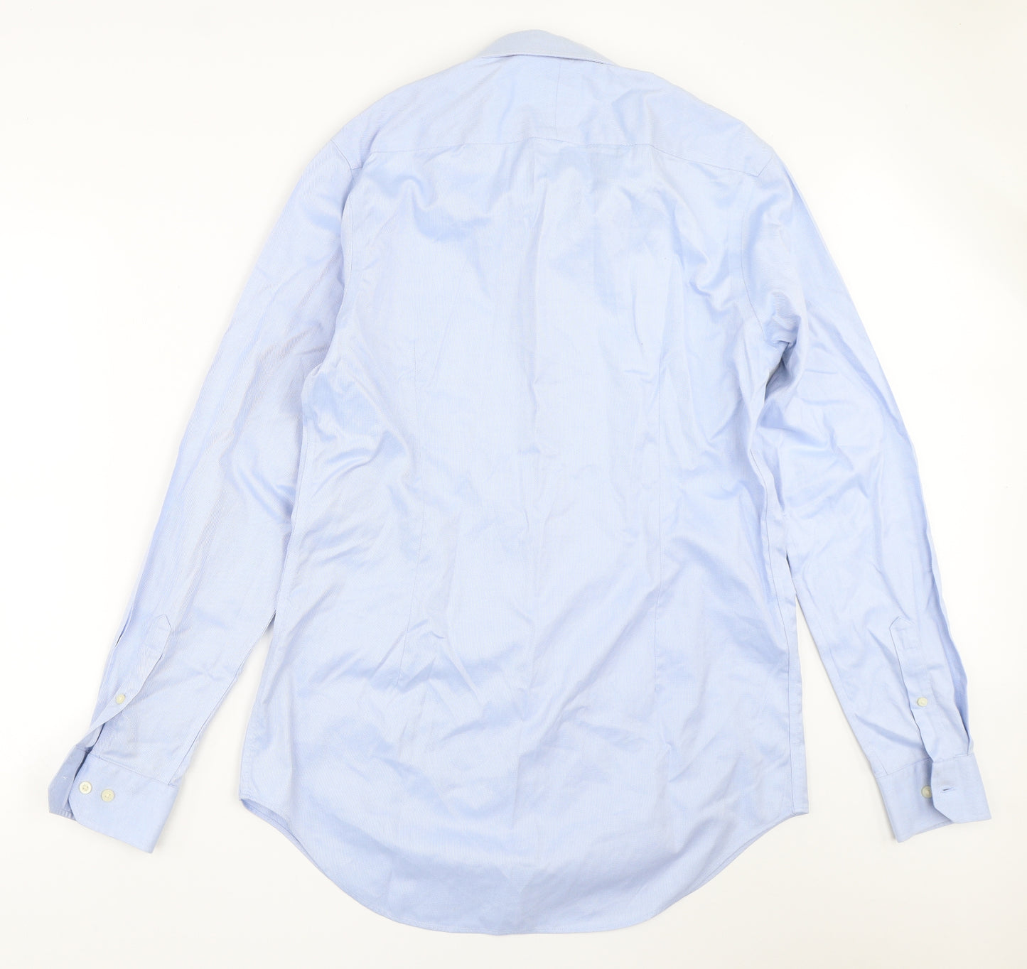 Moss Mens Blue    Dress Shirt Size 16