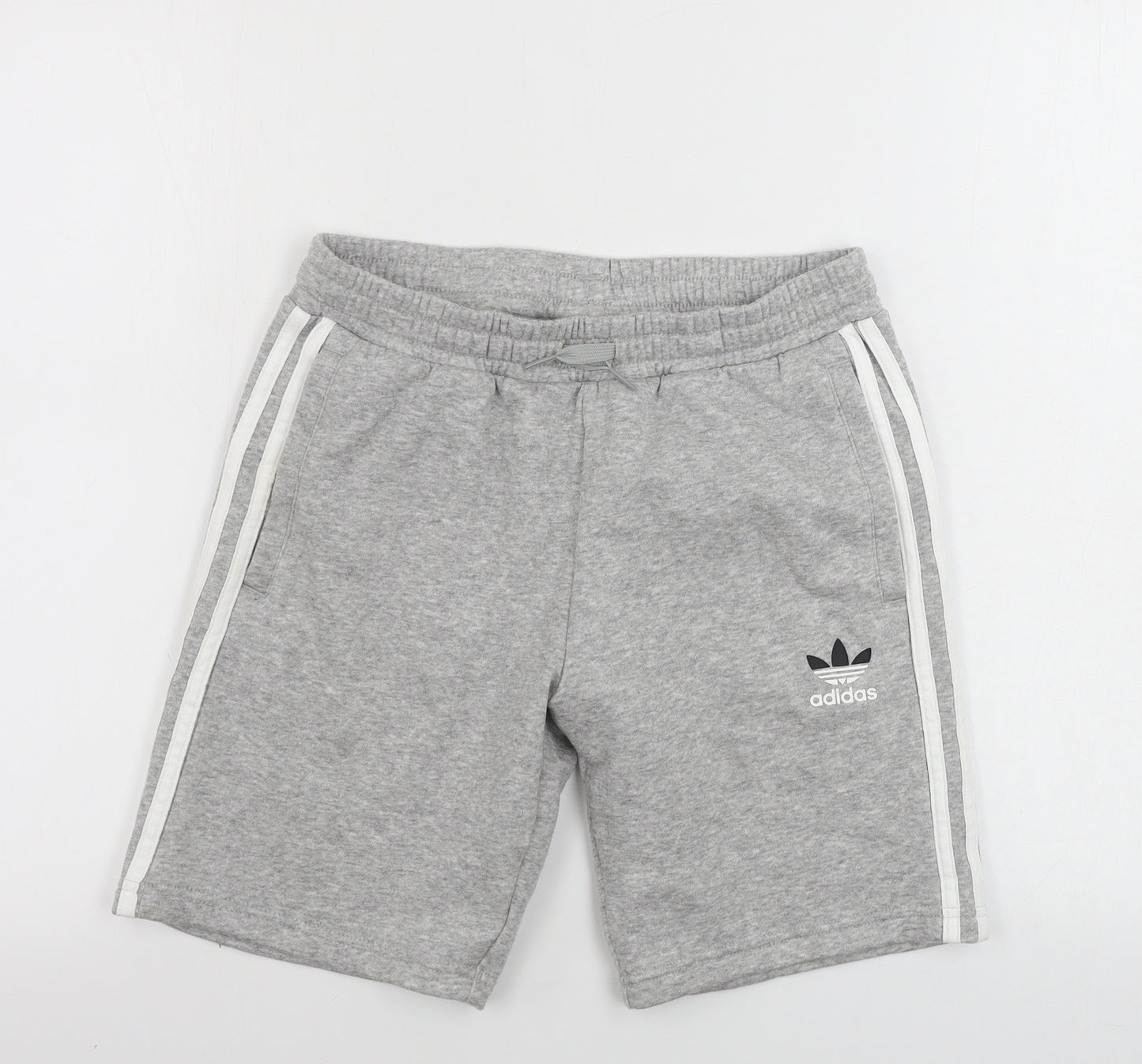 adidas Boys Grey   Sweat Shorts Size 11-12 Years