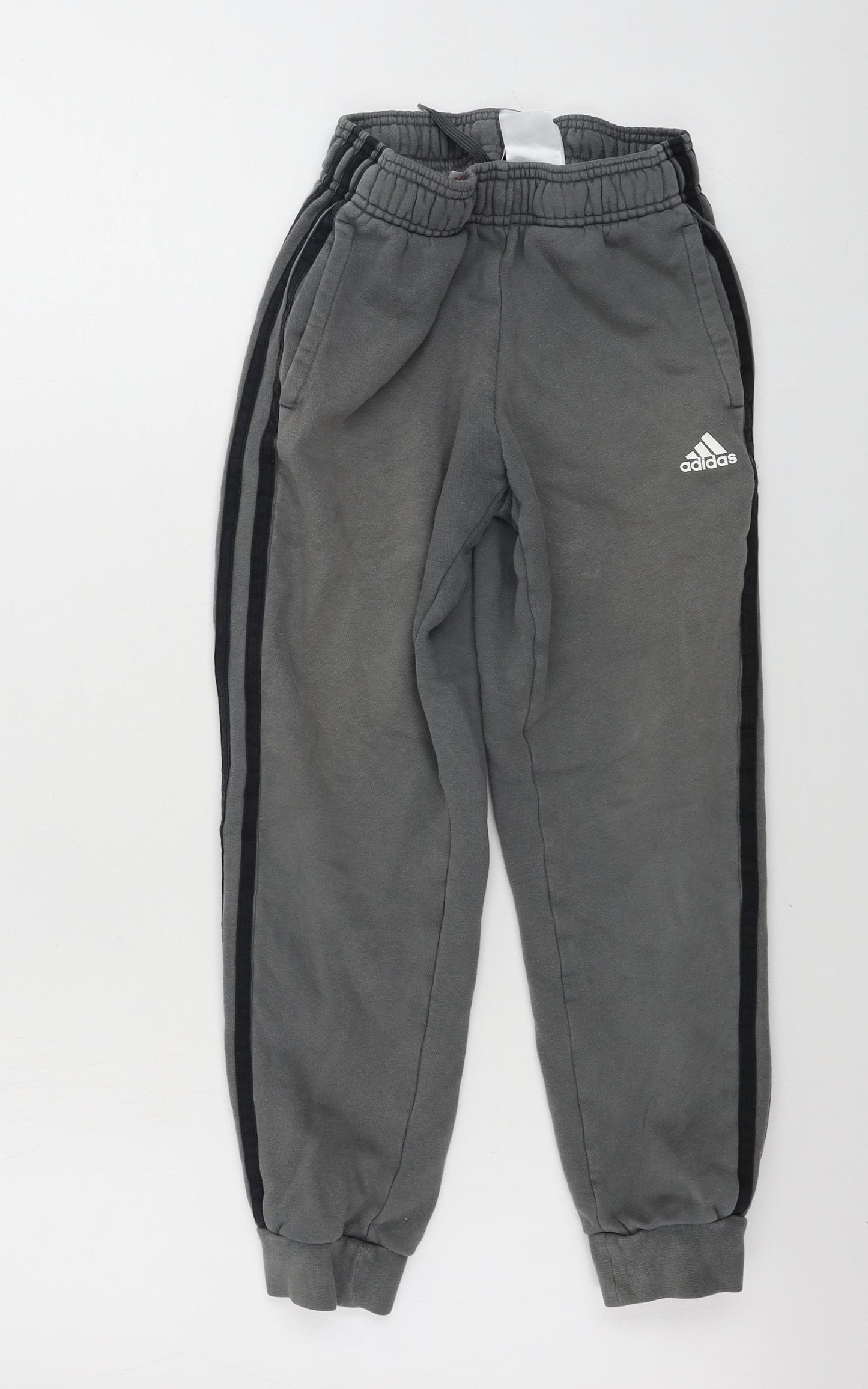 adidas  Boys Grey   Sweatpants Trousers Size 9-10 Years