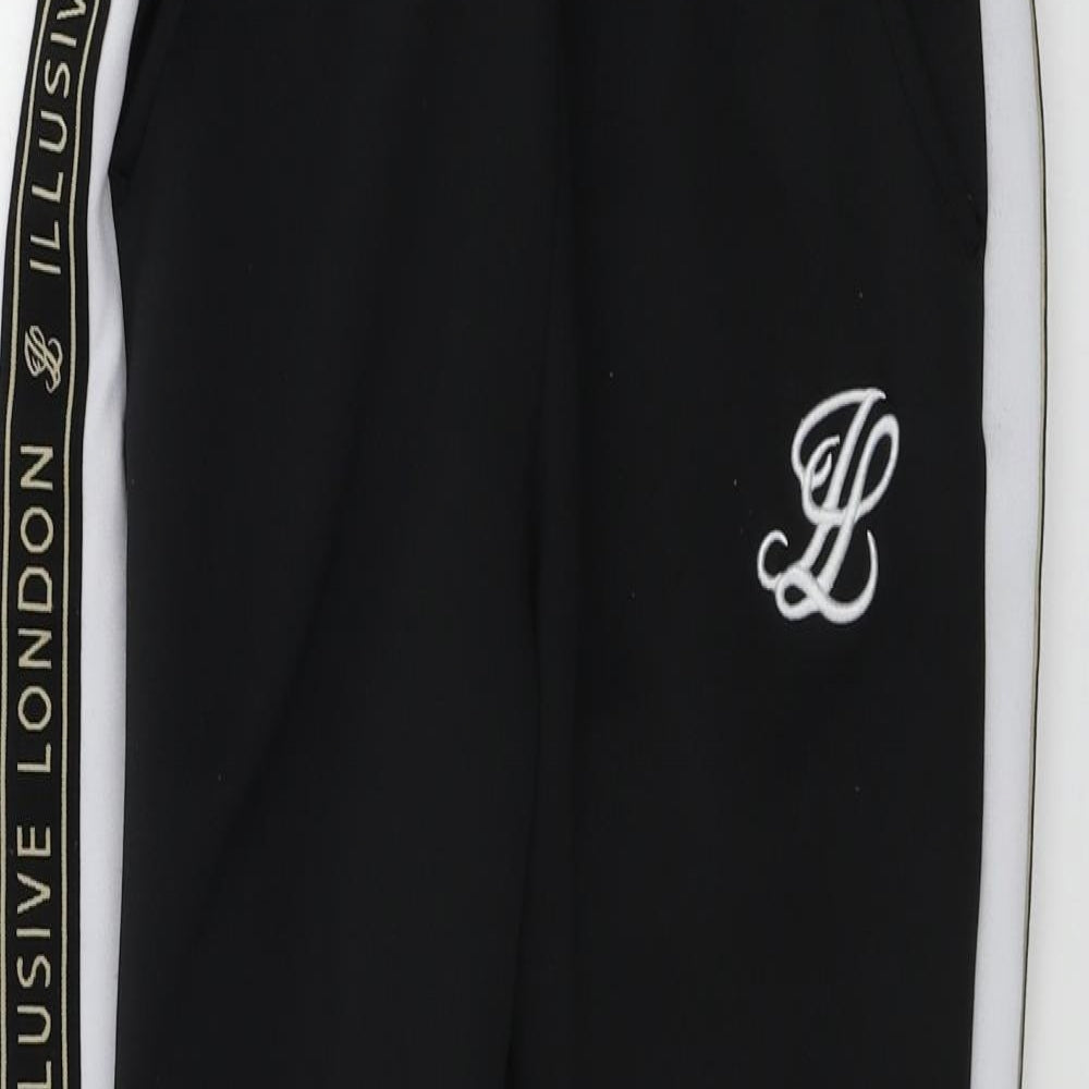 Illusive  Boys Black   Sweatpants Trousers Size 11-12 Years