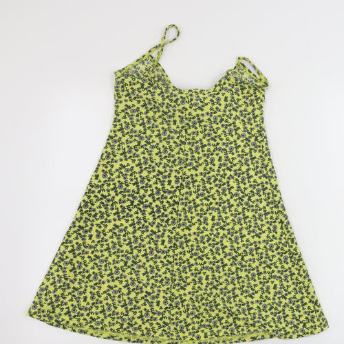 Topshop  Womens Yellow Floral  Basic Tank Size 6