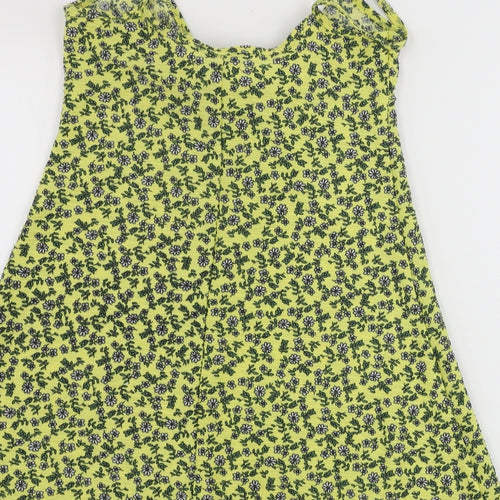 Topshop  Womens Yellow Floral  Basic Tank Size 6