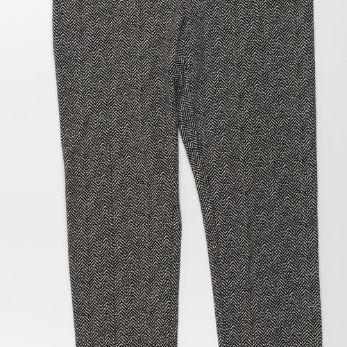 Oltre Womens Beige Geometric  Trousers  Size 28 in L27 in