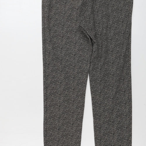 Oltre Womens Beige Geometric  Trousers  Size 28 in L27 in