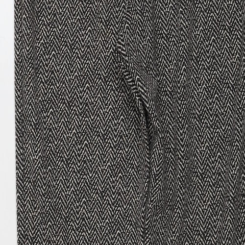 Oltre Womens Beige Geometric  Trousers  Size 28 in L27 in