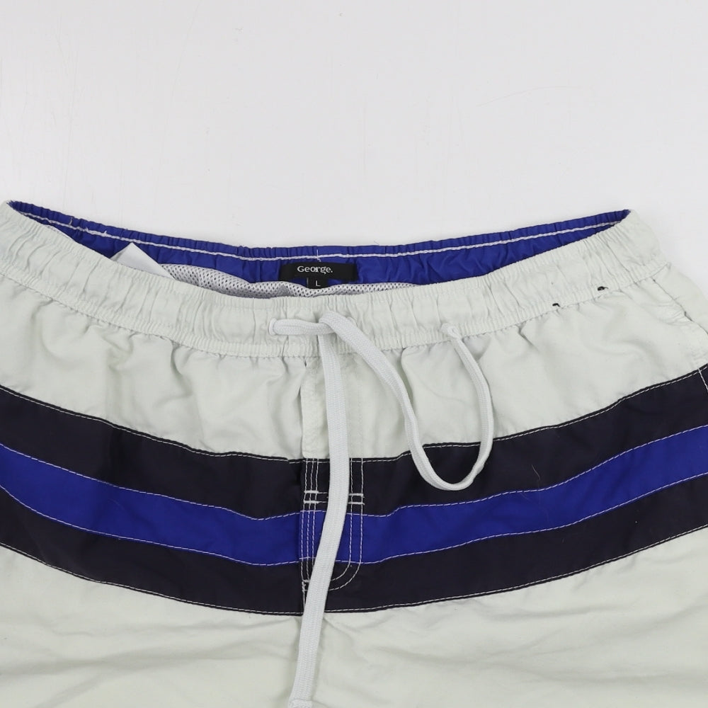 George  Mens White   Bermuda Shorts Size L