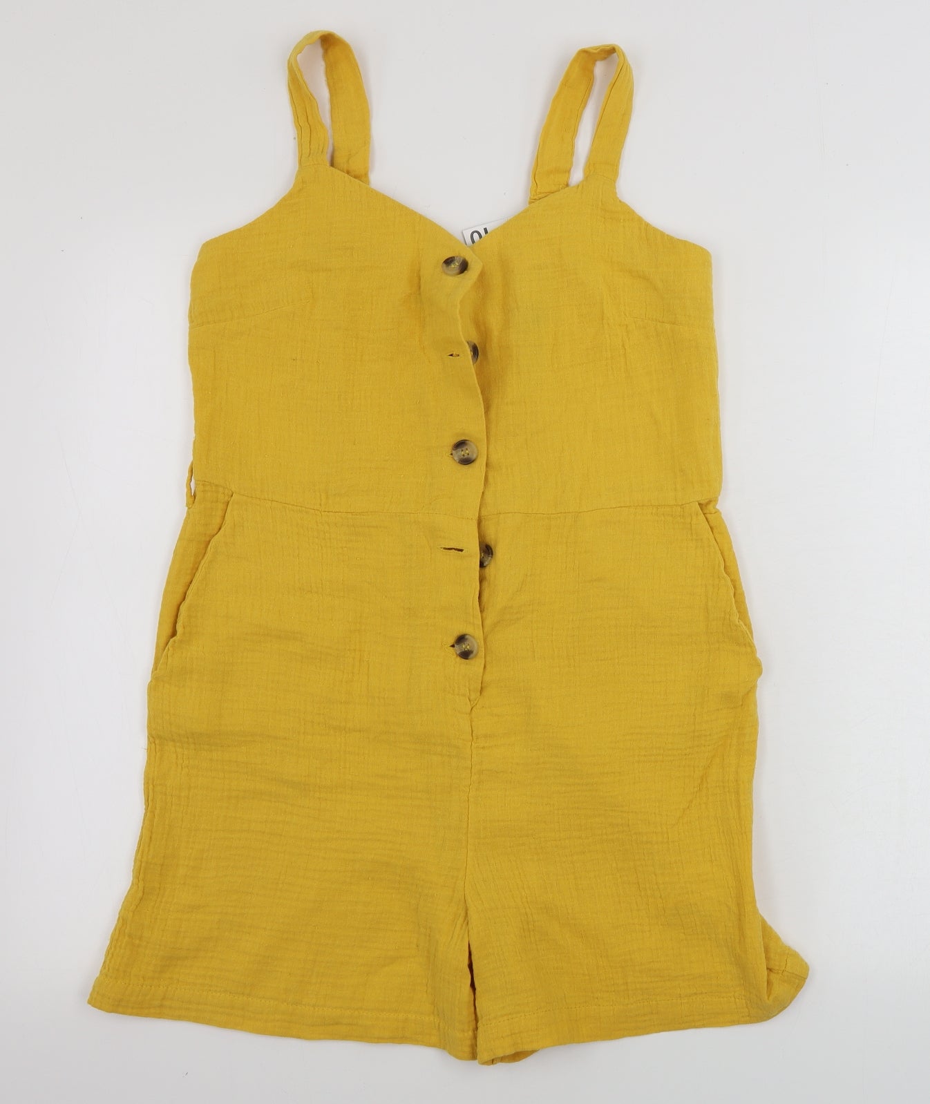 Primark  Womens Yellow Ikat  Jumpsuit One-Piece Size 10