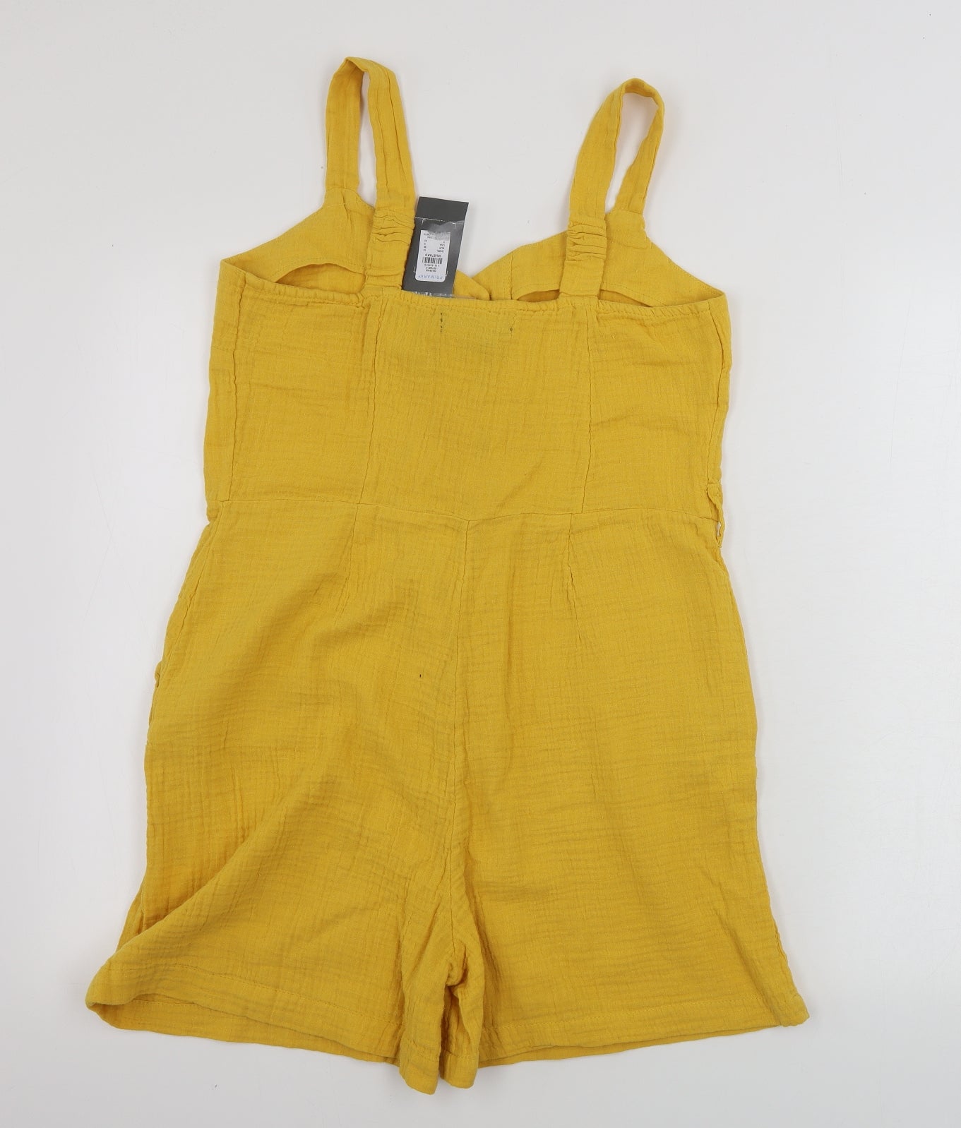 Primark  Womens Yellow Ikat  Jumpsuit One-Piece Size 10