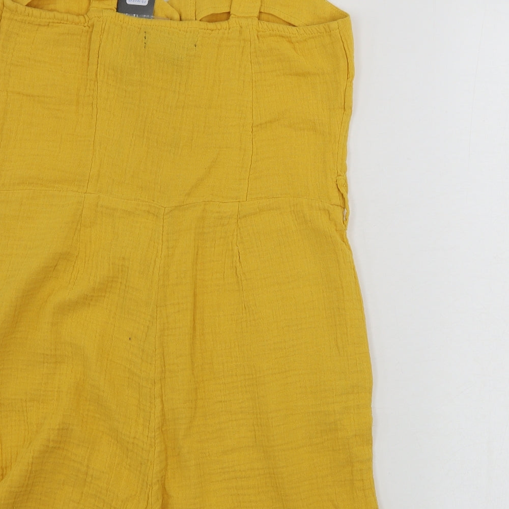 Primark  Womens Yellow Ikat  Jumpsuit One-Piece Size 10
