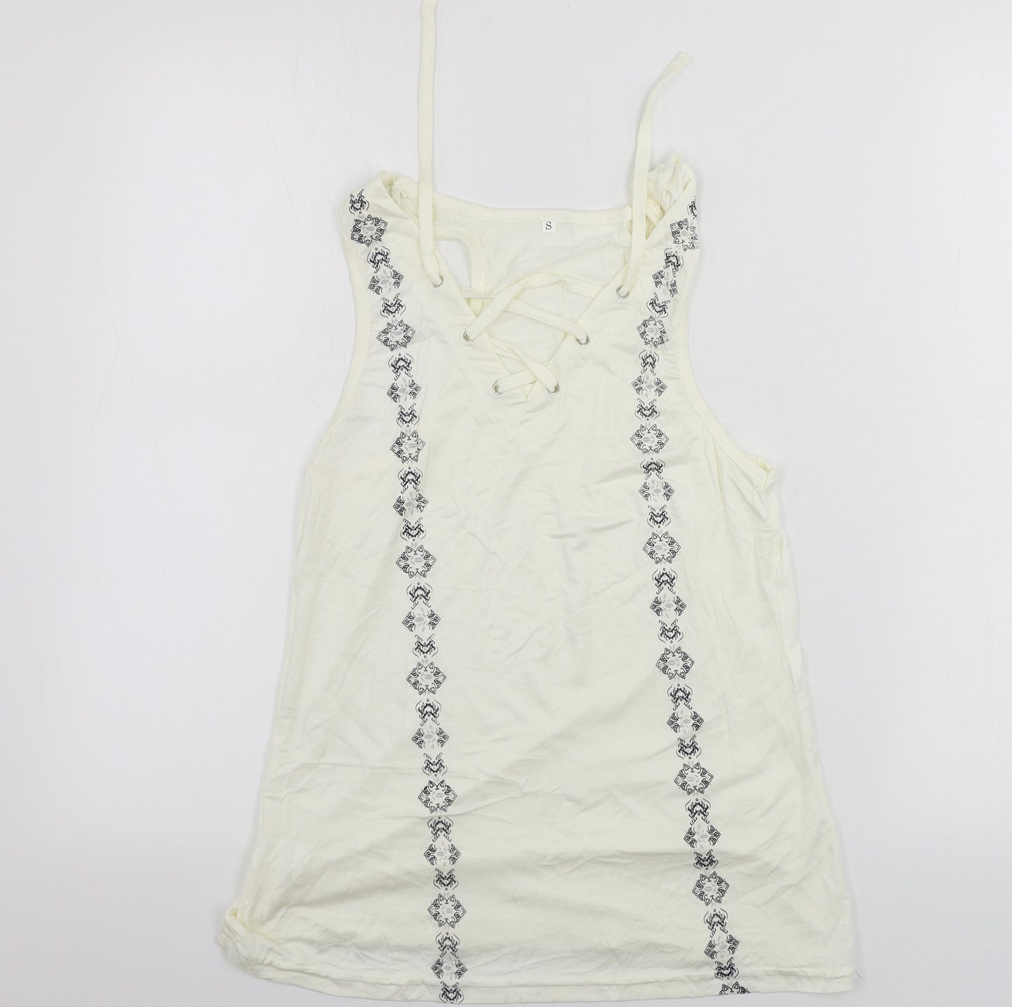 Preworn  Womens White   Basic Tank Size S