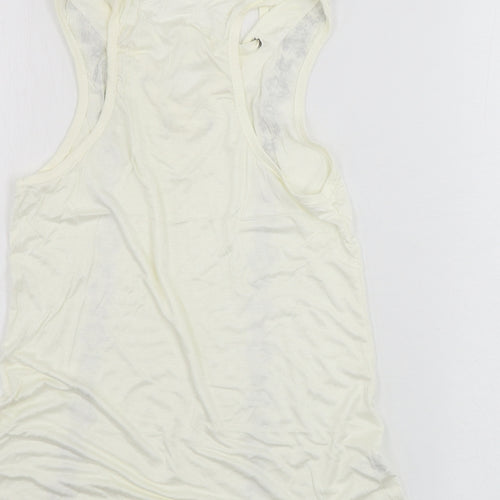 Preworn  Womens White   Basic Tank Size S
