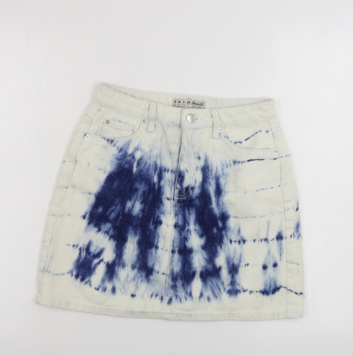 denim co Womens White   A-Line Skirt Size 8