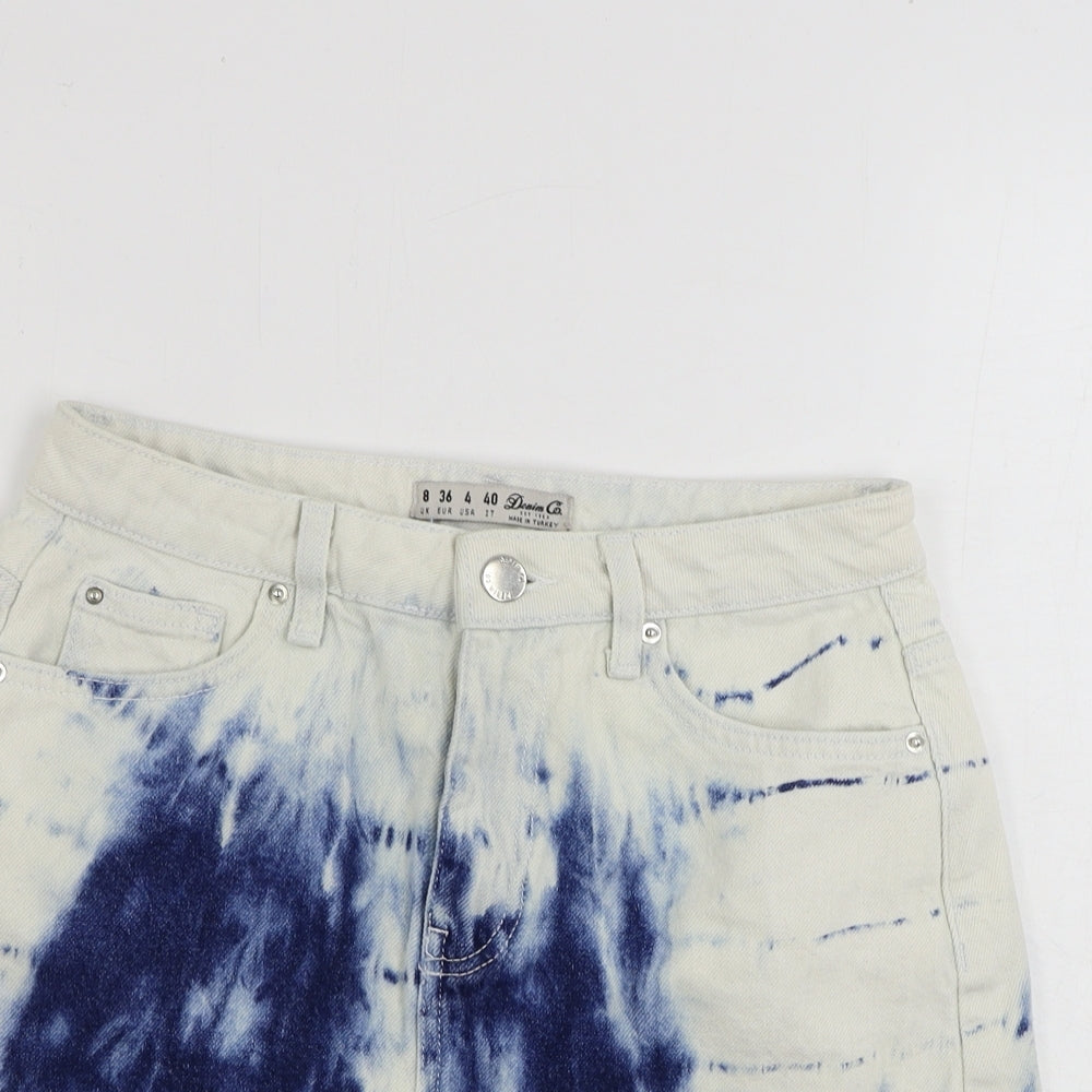 denim co Womens White   A-Line Skirt Size 8