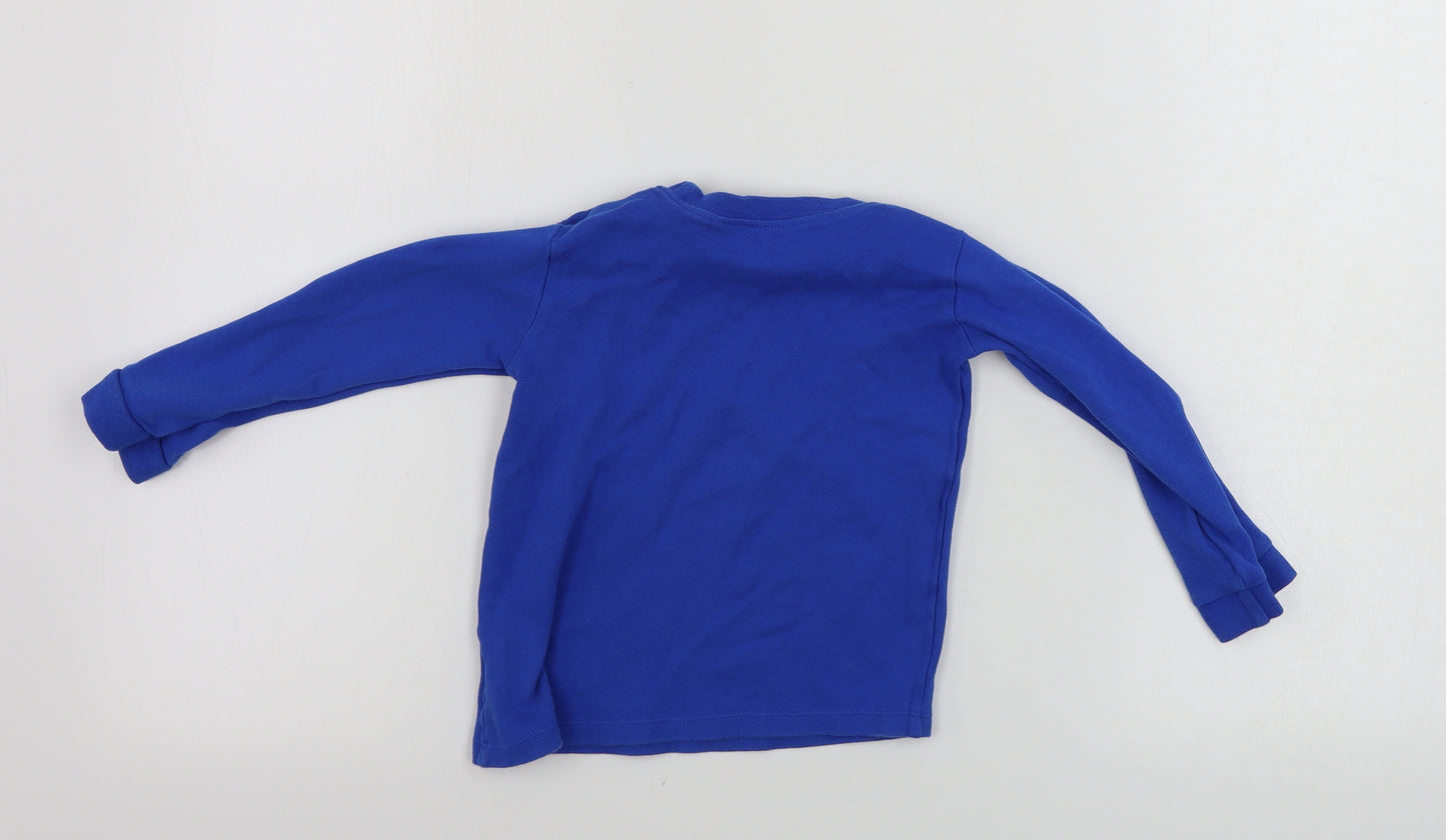 George  Boys Blue   Basic T-Shirt Size 2-3 Years  - disney