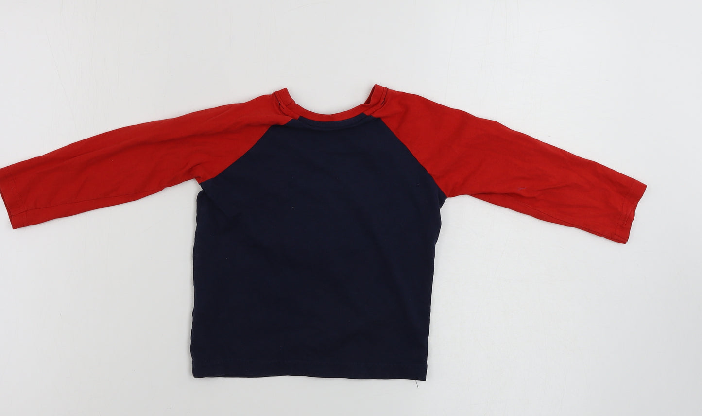 FESTIVE FUN  Boys Blue   Basic T-Shirt Size 2-3 Years  - Christmas Jumper