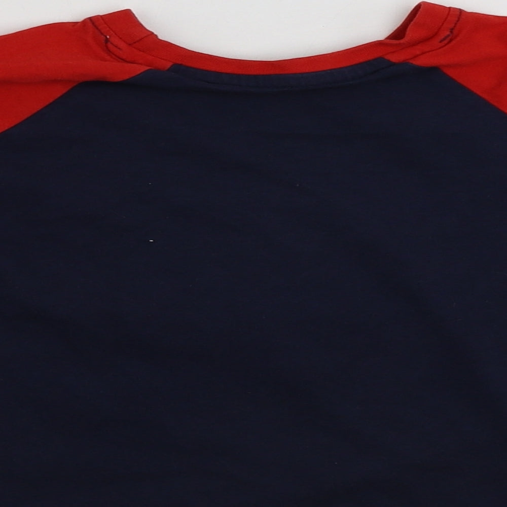 FESTIVE FUN  Boys Blue   Basic T-Shirt Size 2-3 Years  - Christmas Jumper