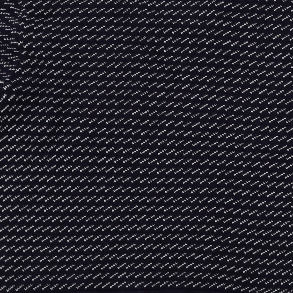 SoulCal&Co  Mens Blue Geometric  Pullover Jumper Size M