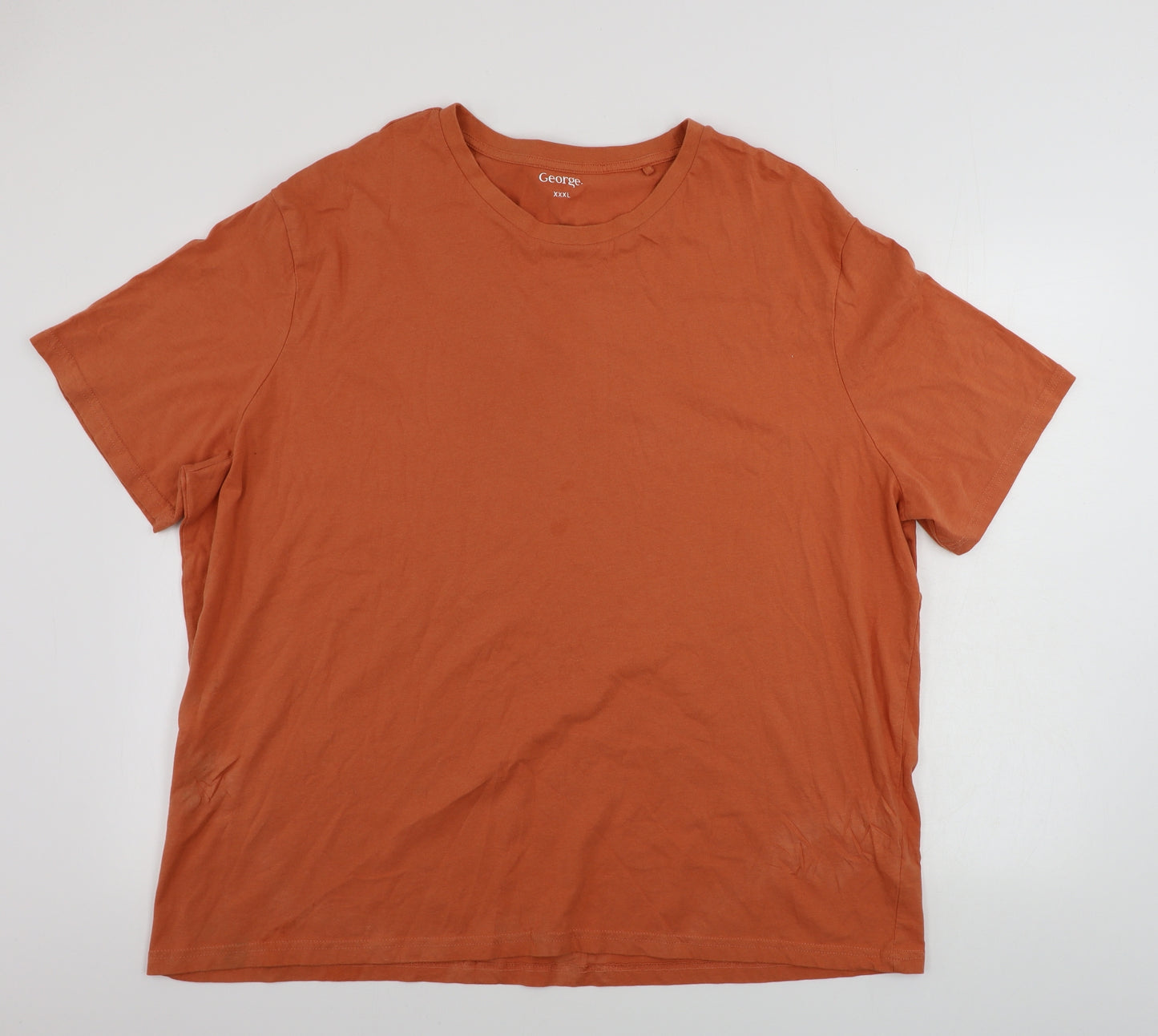 George  Mens Orange    T-Shirt Size 3XL