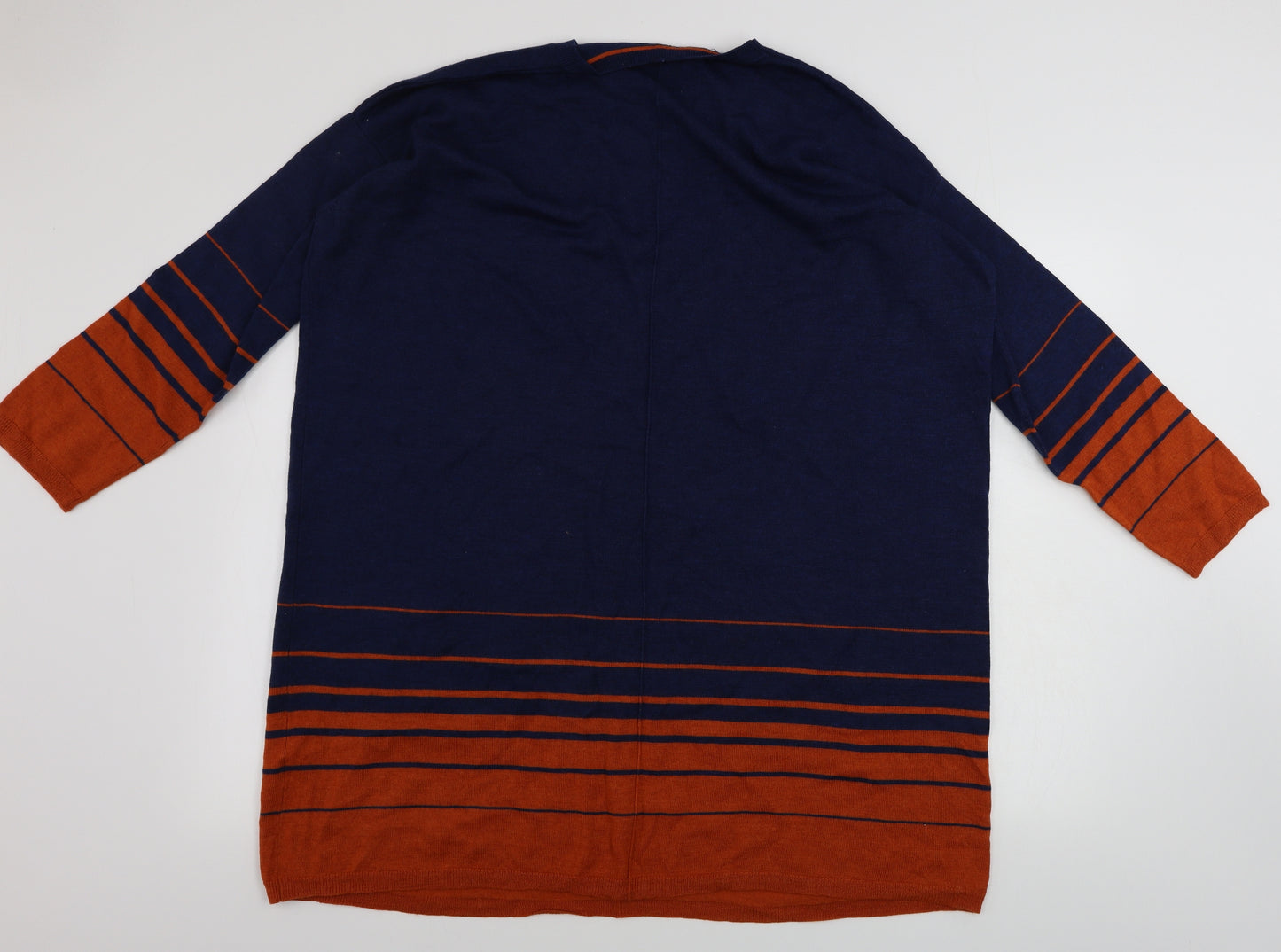 Sea salt Cornwall  Womens Blue Striped  Pullover Jumper Size 18